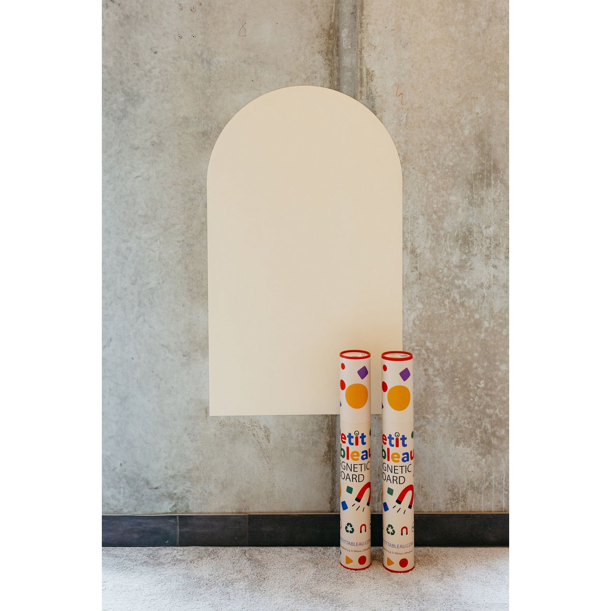 Pizarra magnética para niños - Arche - Beige