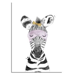 Zebra børnehave plakat Sløjfe