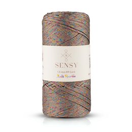Sensy Premium 1.5mm Multi Sparkle - 164 yards 100% Polyester Macrame Cord
