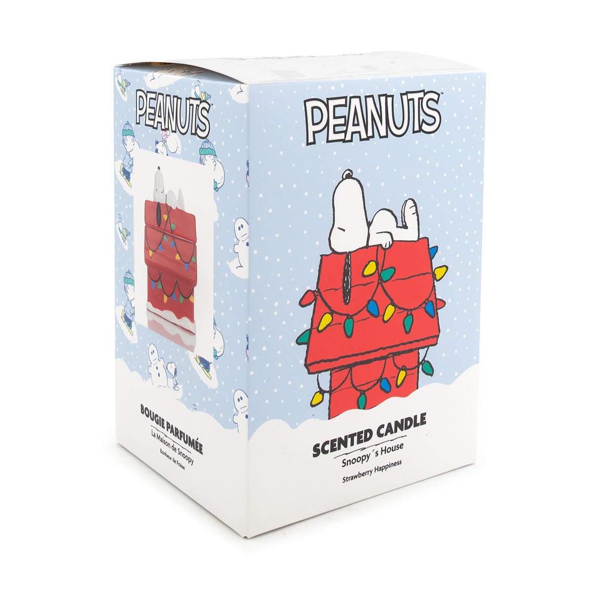 Duftkerze Peanuts Truskawkowy Dom Szczęścia - 185g
