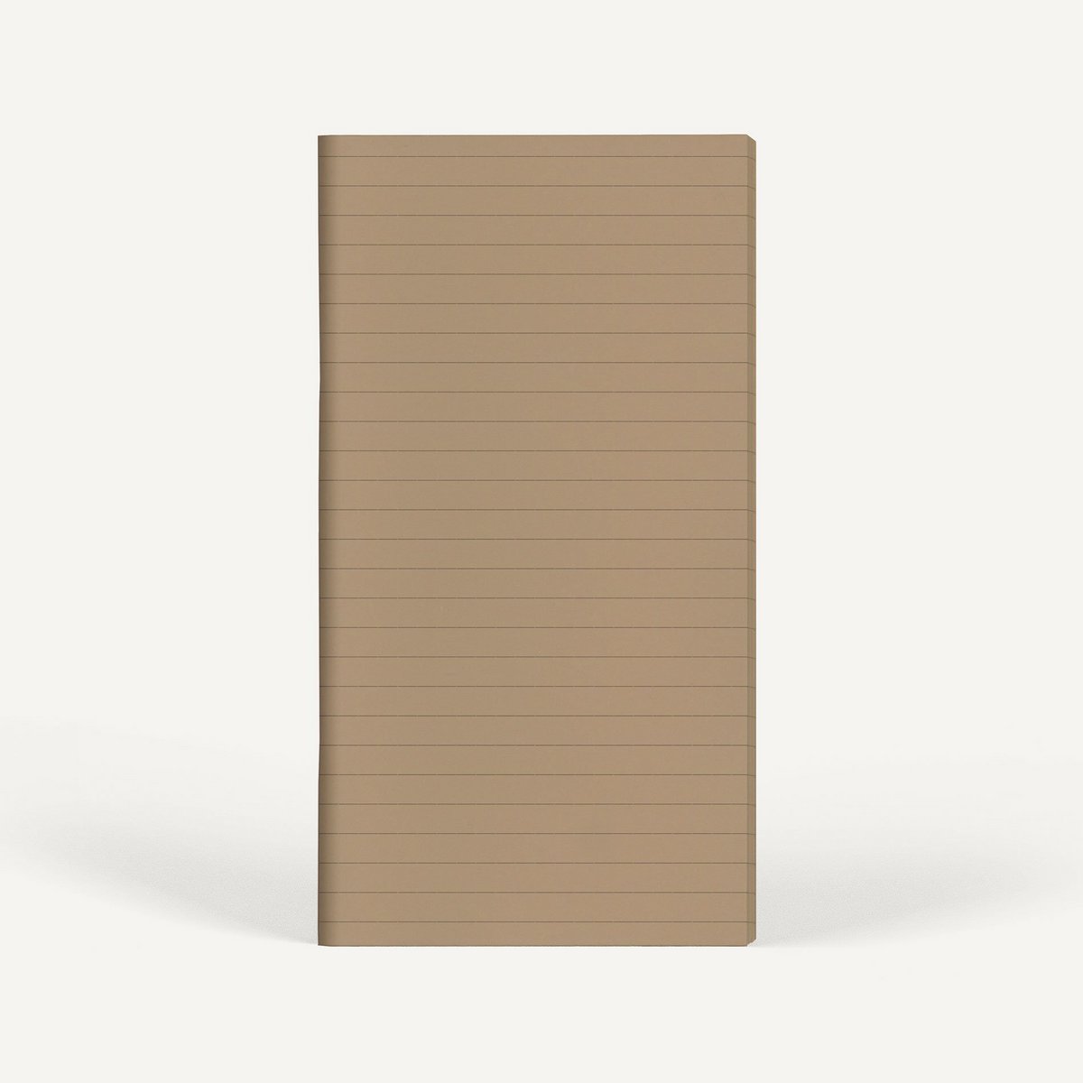 Zero-Waste Notebook RULED — Brown Sugar Color