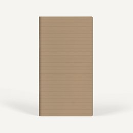 Zero-Waste Notebook RULED — Brown Sugar Color