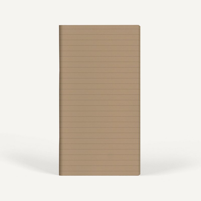 Zero-Waste Notebook RULED — Brown Sugar Color