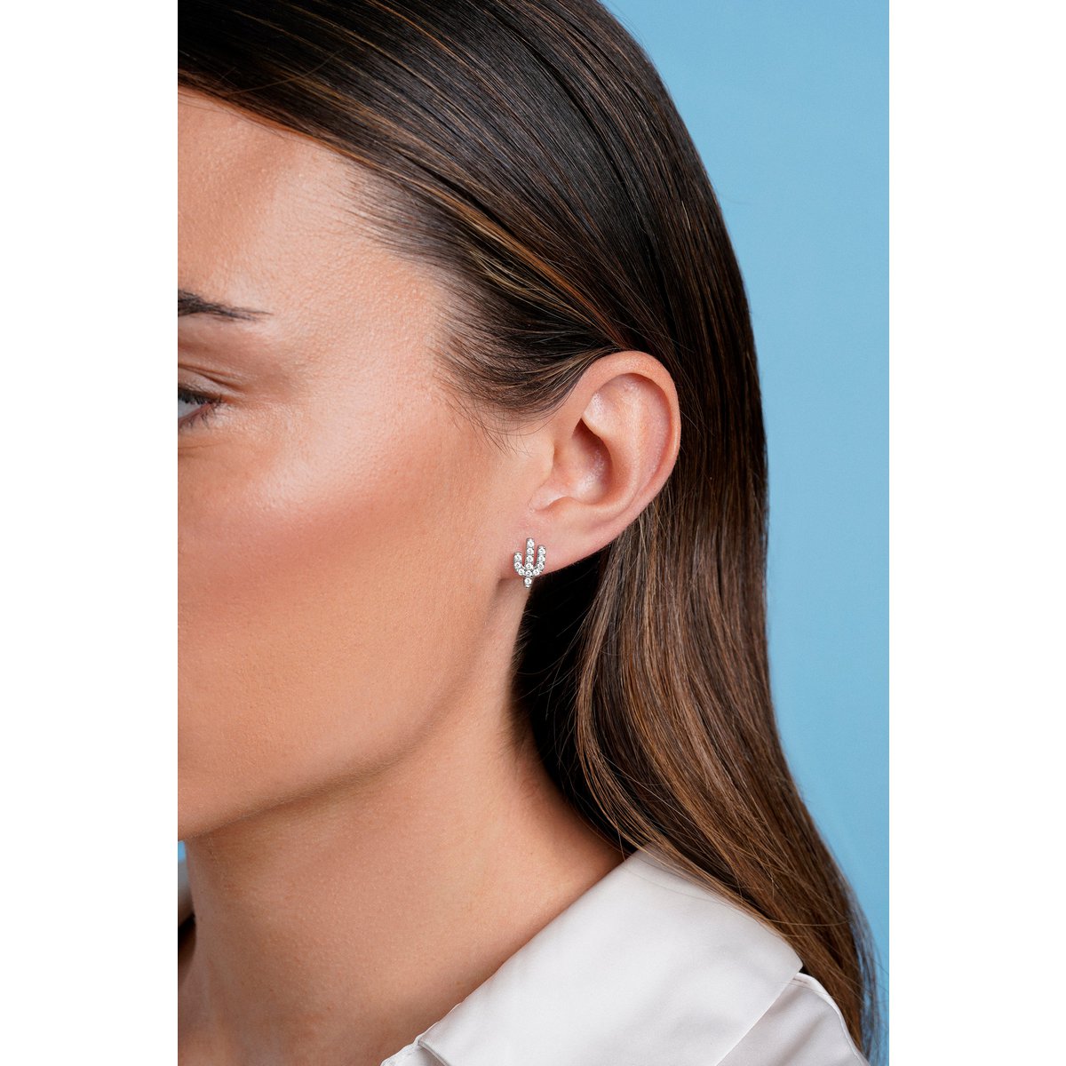 CACTUS EARRINGS IN SILVER