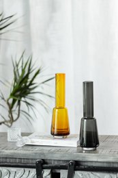 Modern retro design large vase, deep gray color, TYLER14 GRey