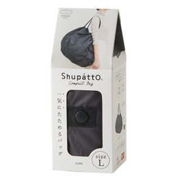 Shupatto bolsa de la compra plegable compacta talla L - Carbón (Sumi)