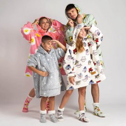 Vitapur - Hoodie blanket + socks - Carrol Blue