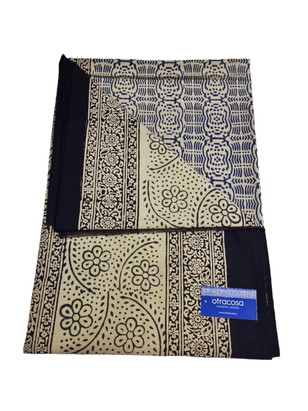 Überwurf Bagru Cotton Small - Otra Cosa - Schwarz/Navy/Ecru - 14