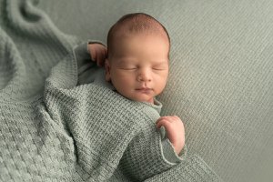 Square baby blanket mint