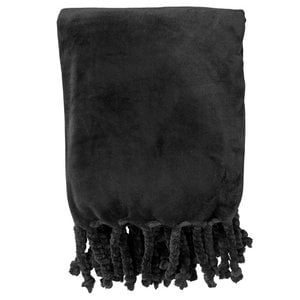 Dutch Decor FLORIJN - Plaid 150x200 cm Raven - black