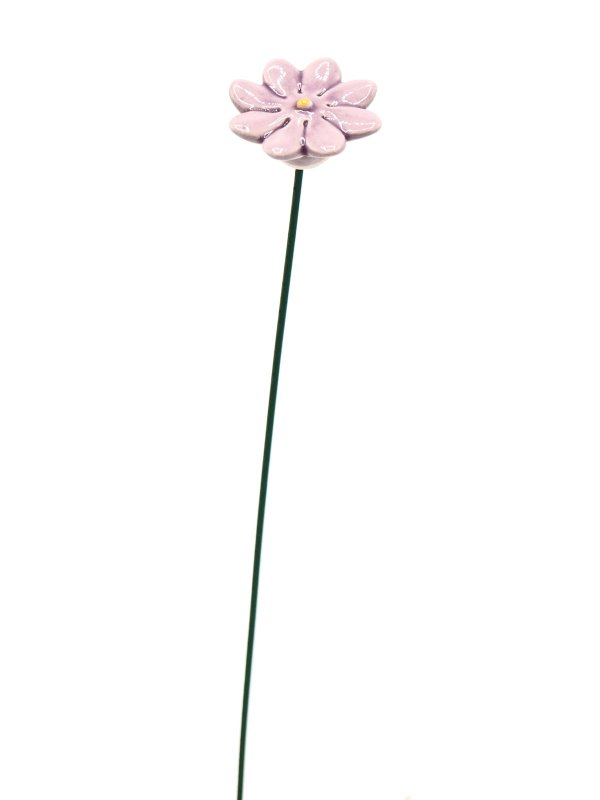 Daisy blomst keramik mini lilla 2,5 cm