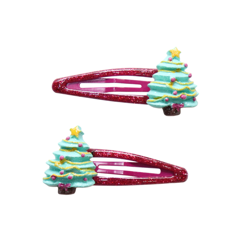 Weihnachts-Haarspangen – Weihnachtsbäume