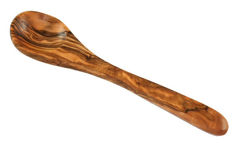 Olijfhouten eierlepel of koffielepel