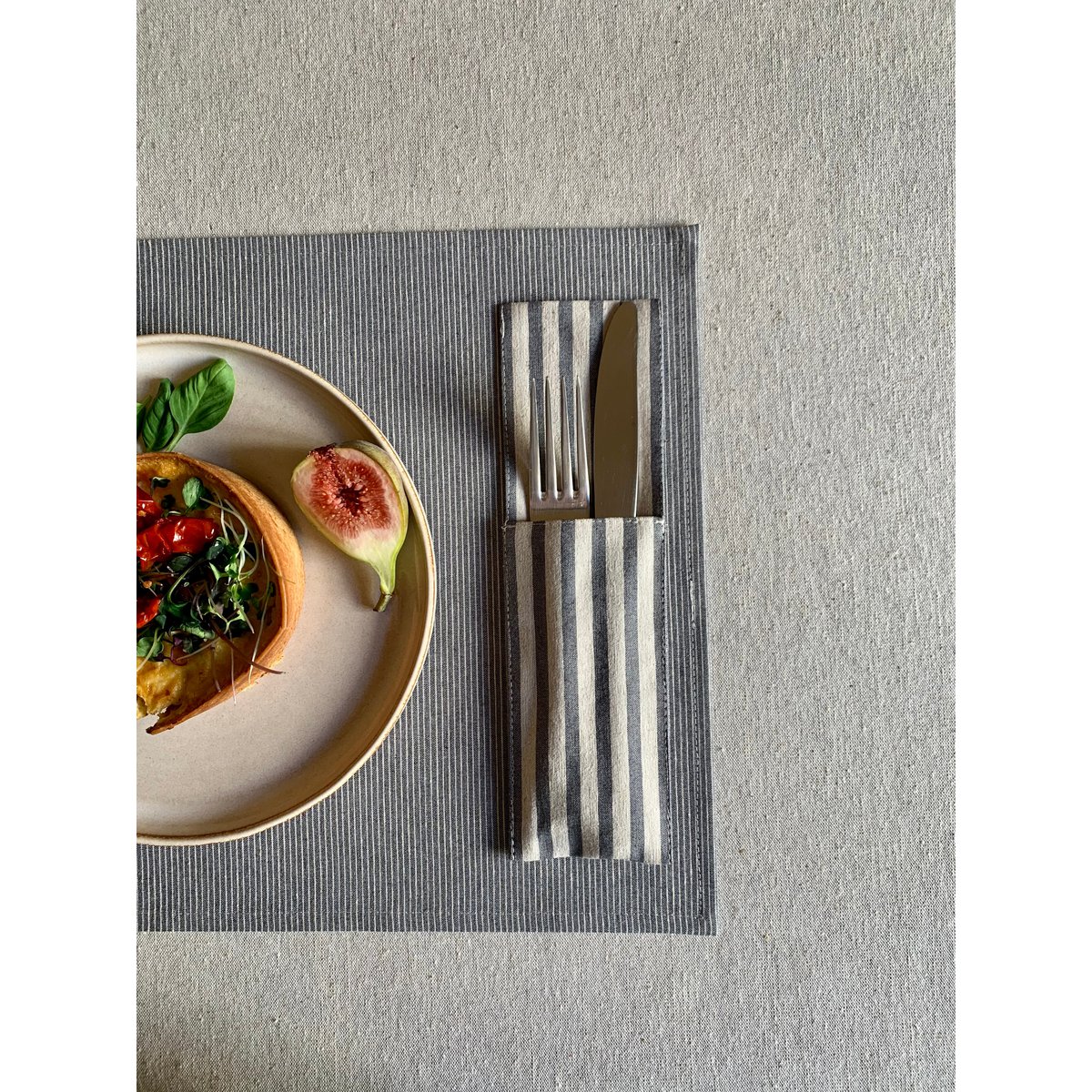 Tischset 30x43cm, recycelte Baumwolle, bedruckt | Nord 2
