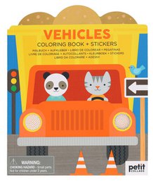 Kleurboek Met Stickers - Voertuigen