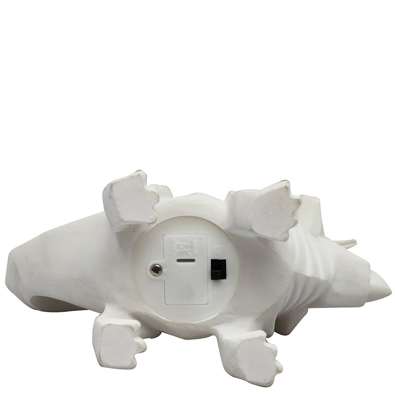 Mini Lampada Led Dinosaur Bianco