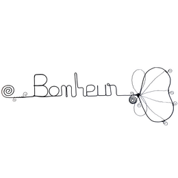 Ginkgo flower - "Happiness" - Wire wall decoration