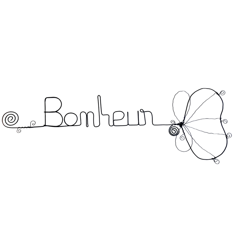 Ginkgo flower - "Happiness" - Wire wall decoration