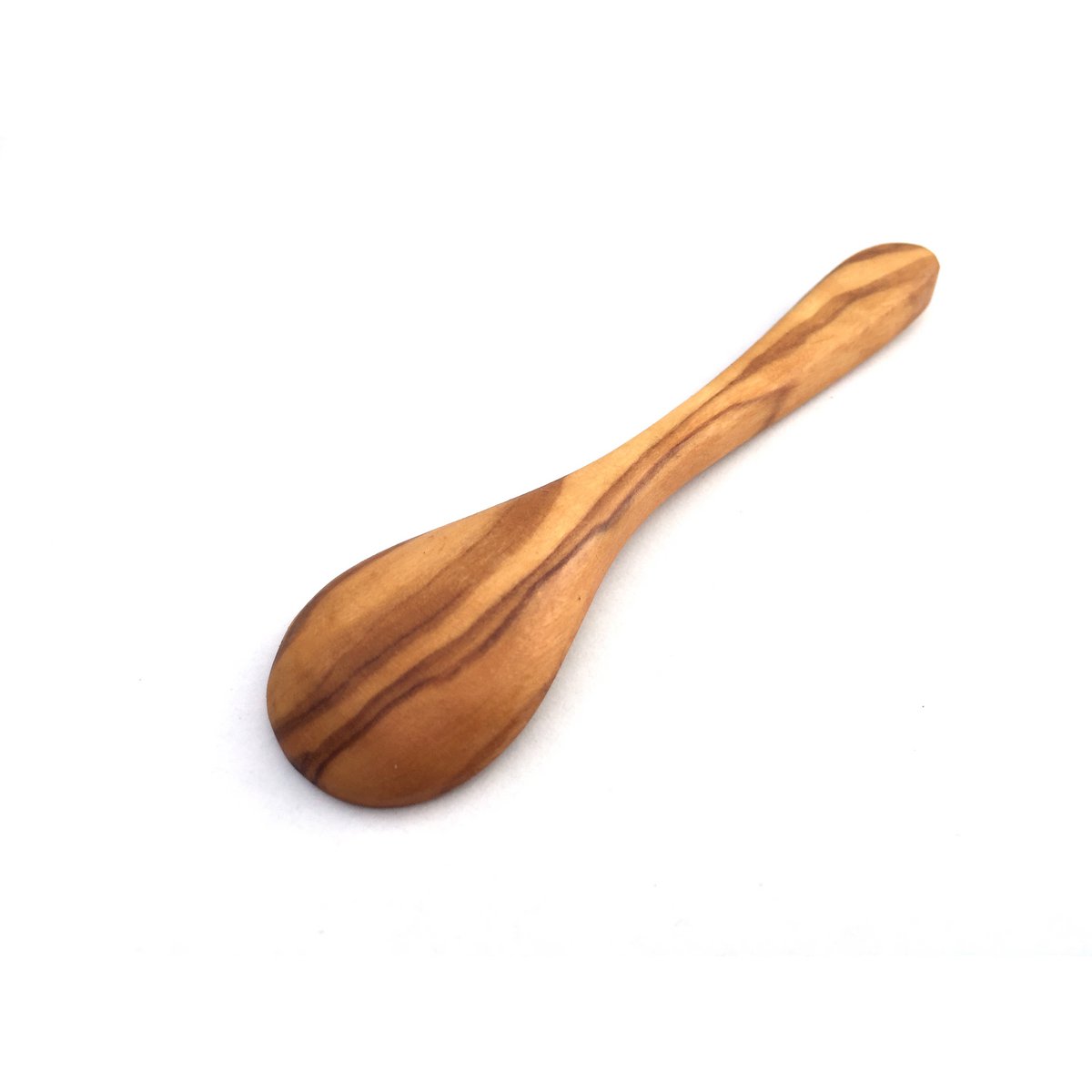 Minilepel 9 cm van olijfhout
