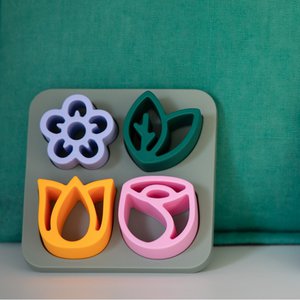 Silicone awakening toys - Puzzle Flowers