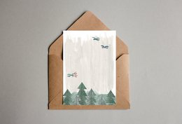 postcard - series 'Christmas' - 'into the woods'