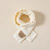 Hydrofiele Herfst Sjaal met Berenapplicatie - Beige