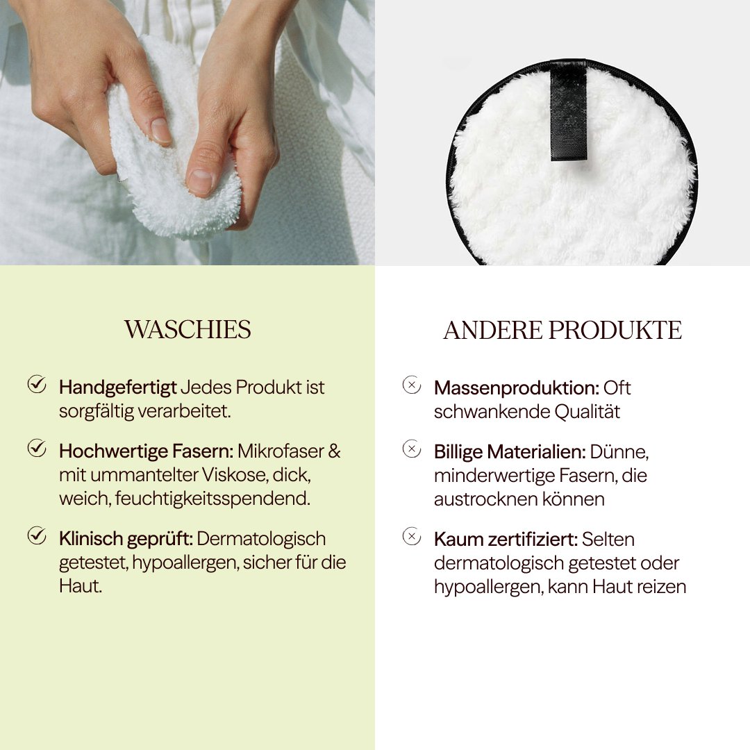 Herbruikbare make-up verwijderingspads - set van 3