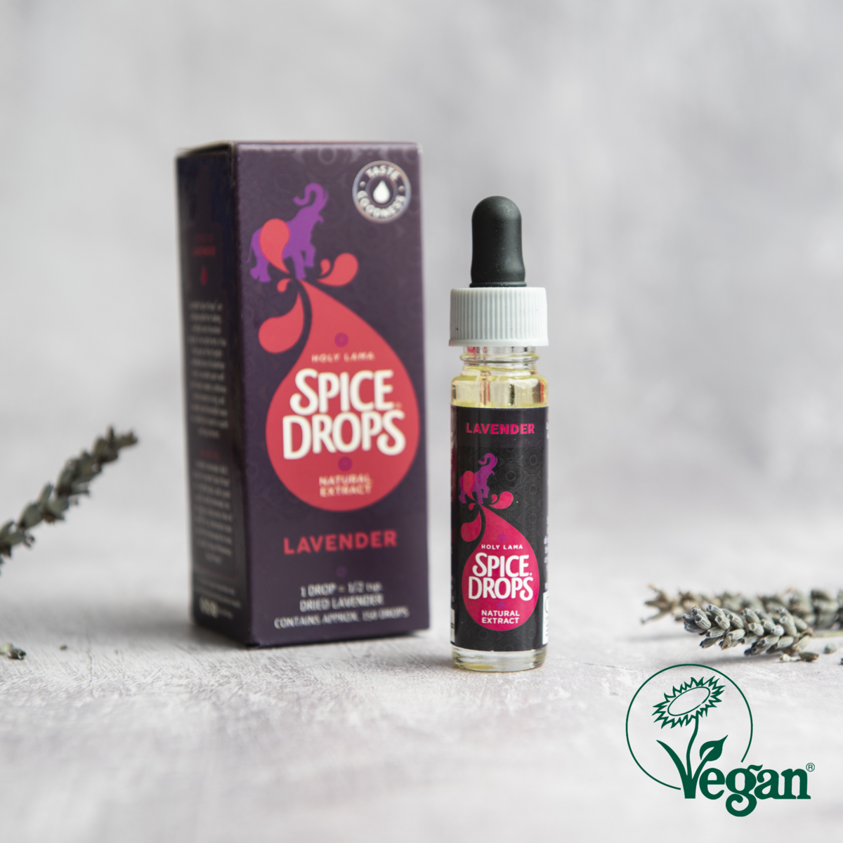 Lavendel-Naturextrakt, Gewürztropfen, ätherisches Öl, vegan