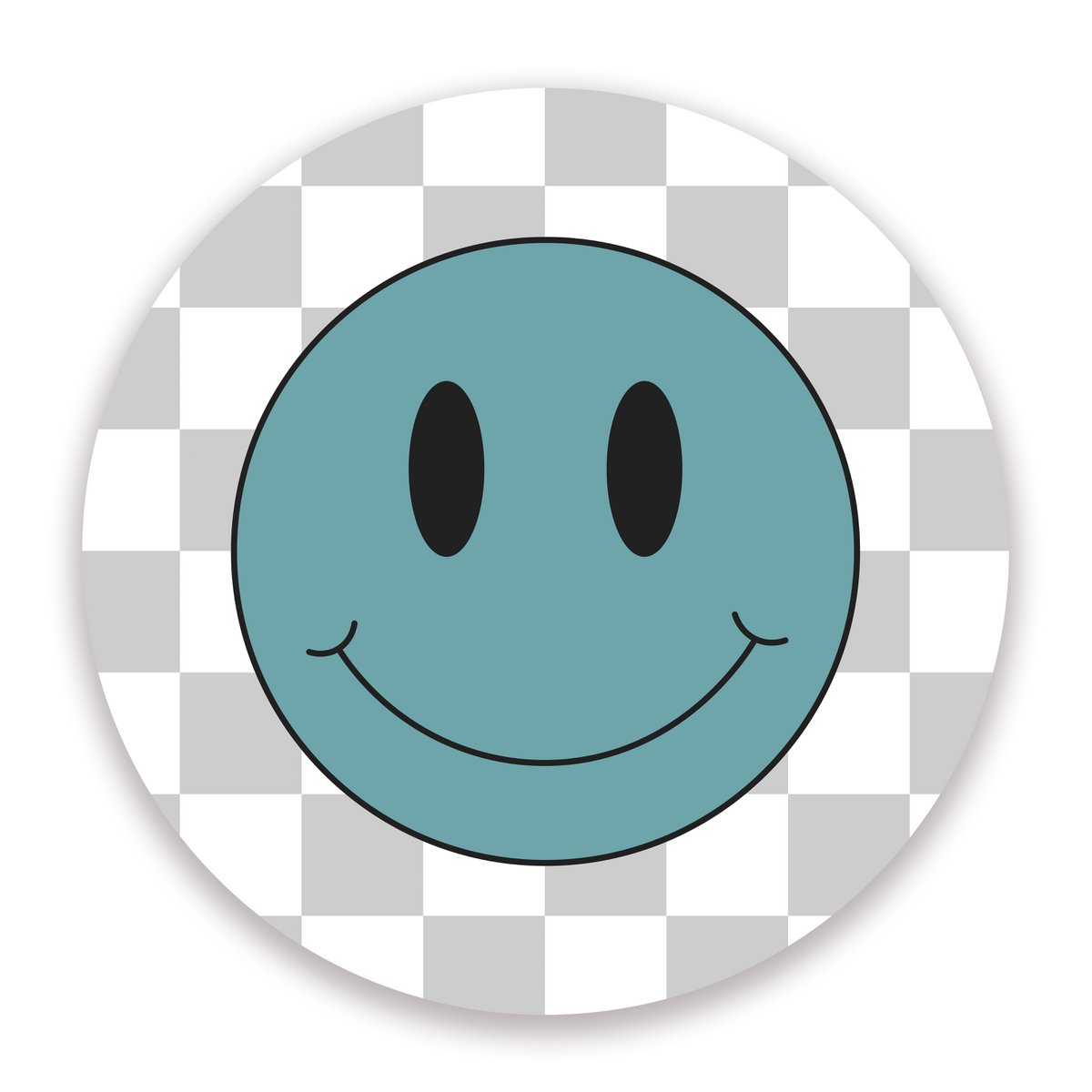 Cerchio da muro Set Smiley Blu