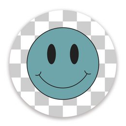 Muurcirkel Set Smiley's Blauw