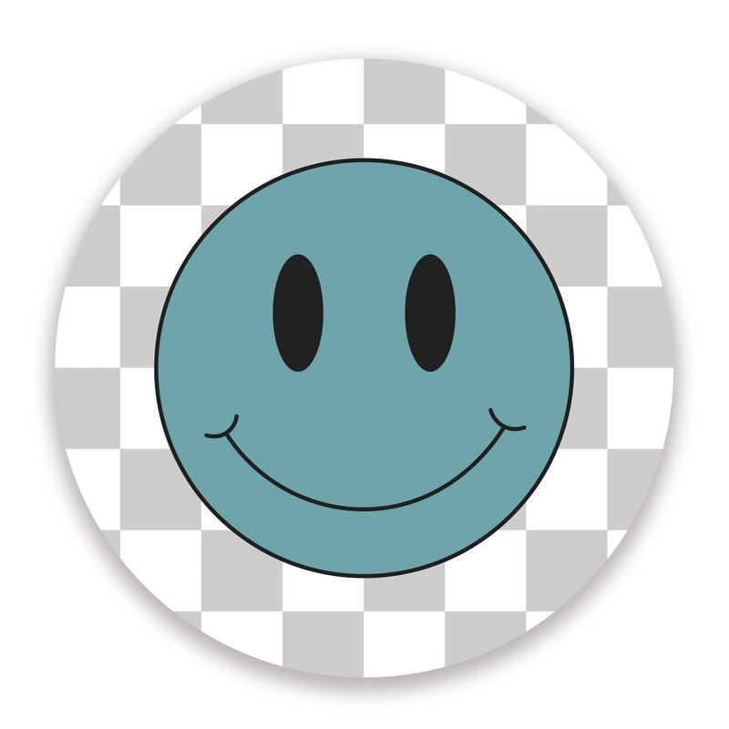 Muurcirkel Set Smiley's Blauw