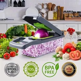 14/16 en 1 hachoir à légumes multifonctionnel grille poignée alimentaire hachoir alimentaire trancheuse à légumes Dicer couper articles de cuisine cocina