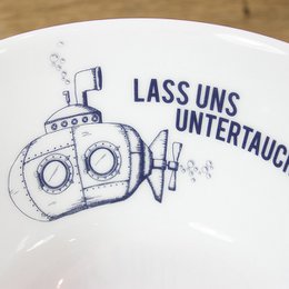 Cuenco de porcelana sumergir
