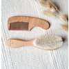 Rassel-Babybürsten- und Kammset aus Holz