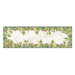 Runner da 45x150cm 100% Cotone Pesante - Cactus