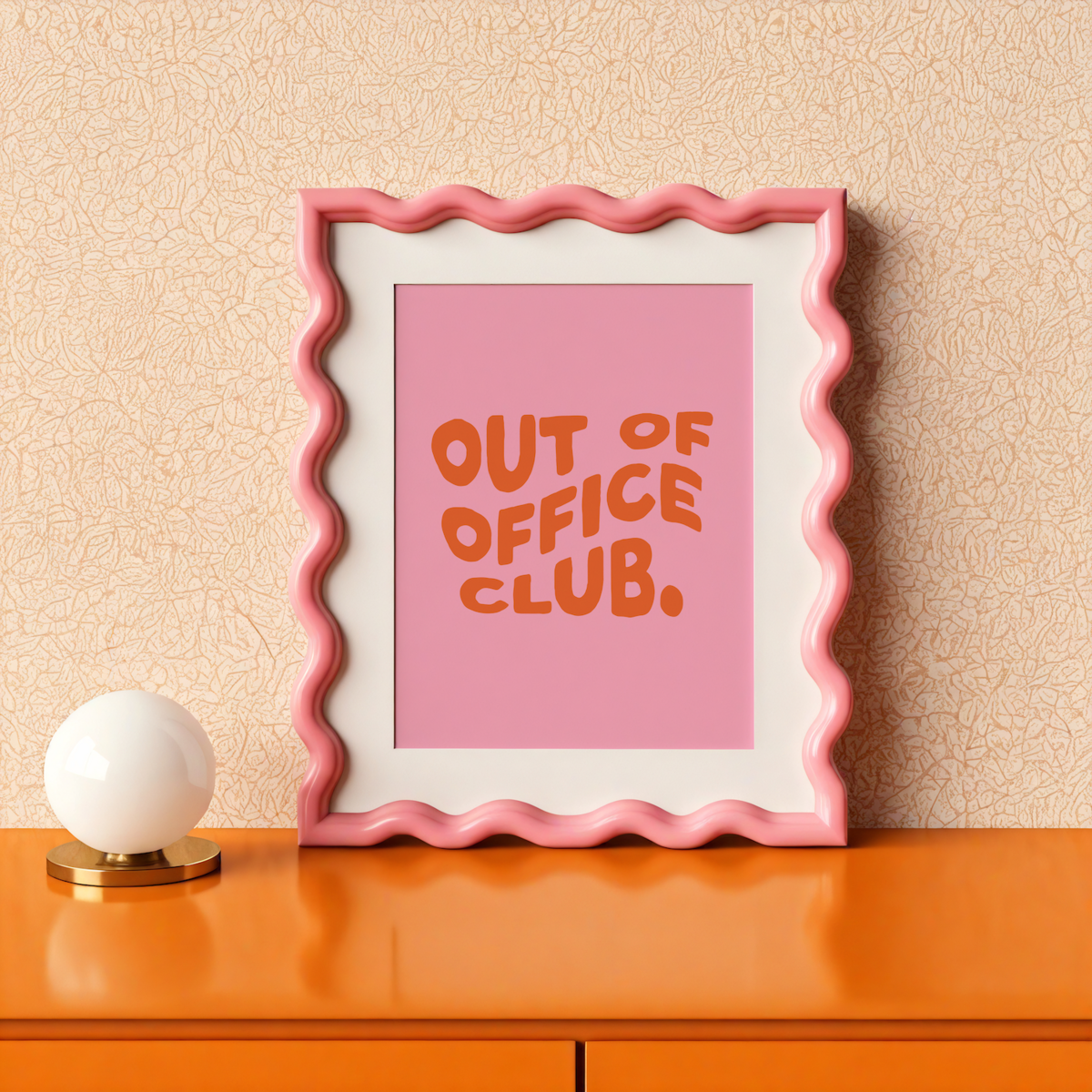 Out of Office Club ~ Colorful poster