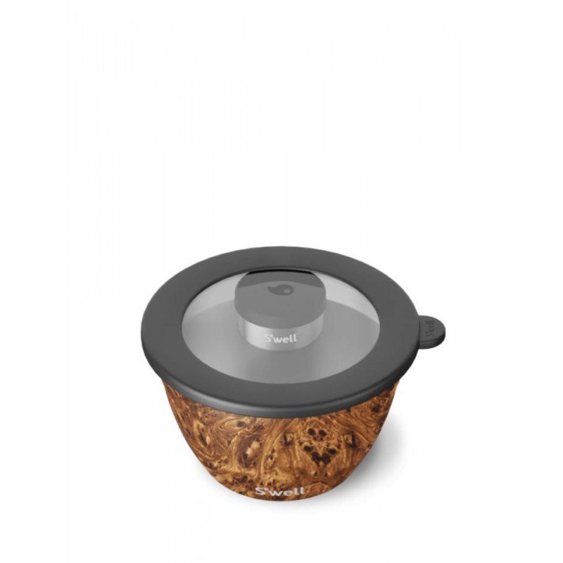 Salad Bowl Kit S´Well Teakwood 1,9L
