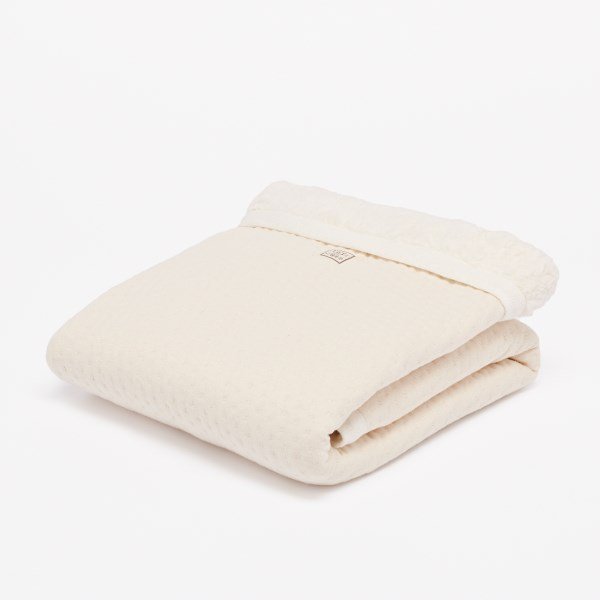 Kinderbettdecke Winter off white - Soft Dots