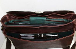 Borsa in pelle 41 cm di lunghezza x 30 cm di altezza