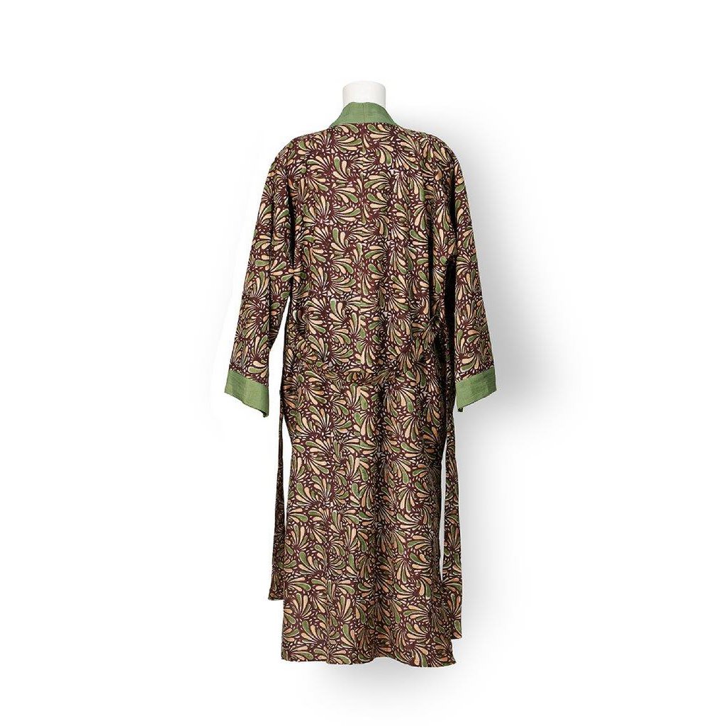 Kimono 'Chocolate' - Chocolat, Olive & Or