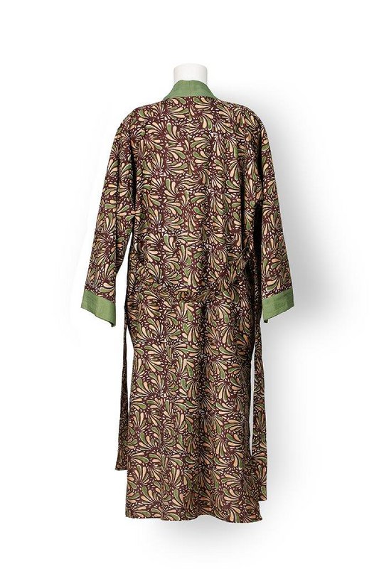 Kimono 'Cioccolato' - Cioccolato, Oliva e Oro