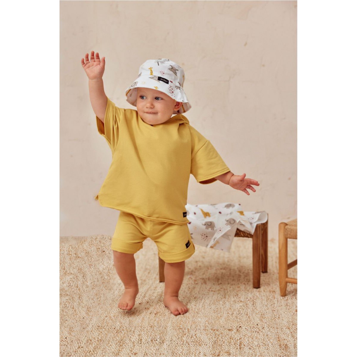 Muslin Baby Zoo - Bomuld - Hvid