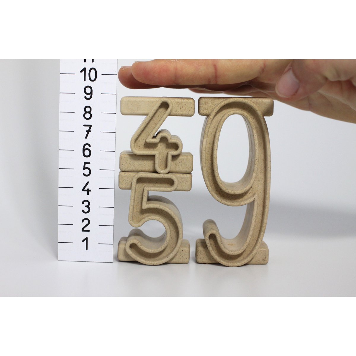 Stack Numbers Starter Set (11 sztuk) | Klocki RE-Wood® to edukacyjna zabawka edukacyjna