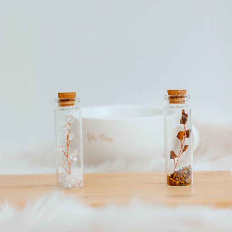 Wish bottle spiritual growth card clear quartz