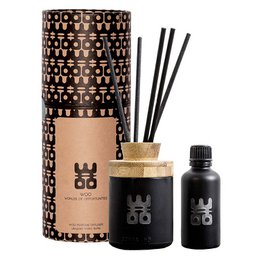 WOO Reed Diffuser | Upcycled vodkaflaske | Sort | 50 ml