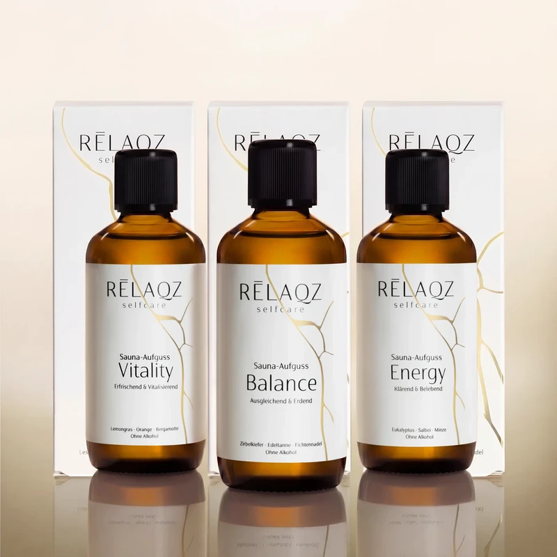 RELAQZ Sauna Ritual Collection – Discovery Set (3 x 100 ml)