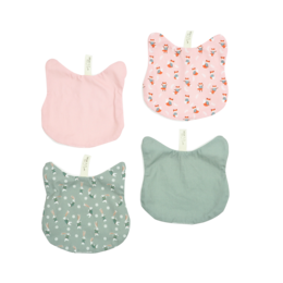 Set van 4 chat head doekjes - "Louise -Oste" -model