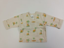 Chemise cache-cœur manches longues - aiguille tombante