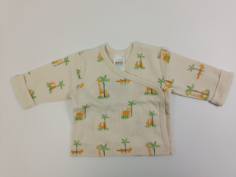 Camisa cruzada manga larga - aguja caída