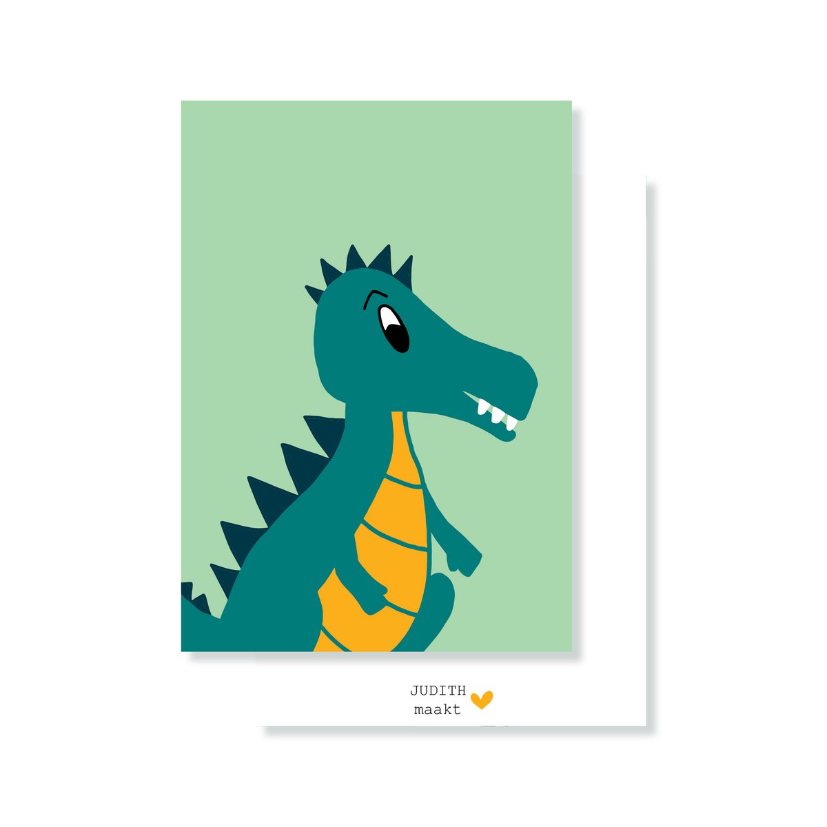 A6 Kaart Dino - 5 stuks
